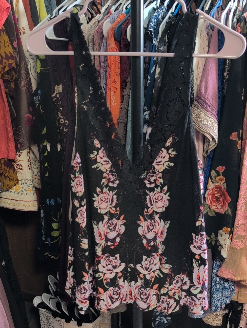 Free People Intimately Morning Rose Camisole EUC